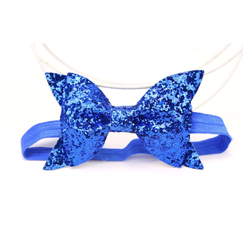 Băng Đô Nơ Đính Kim Sa Lấp Lánh Dành Cho Bé Gái