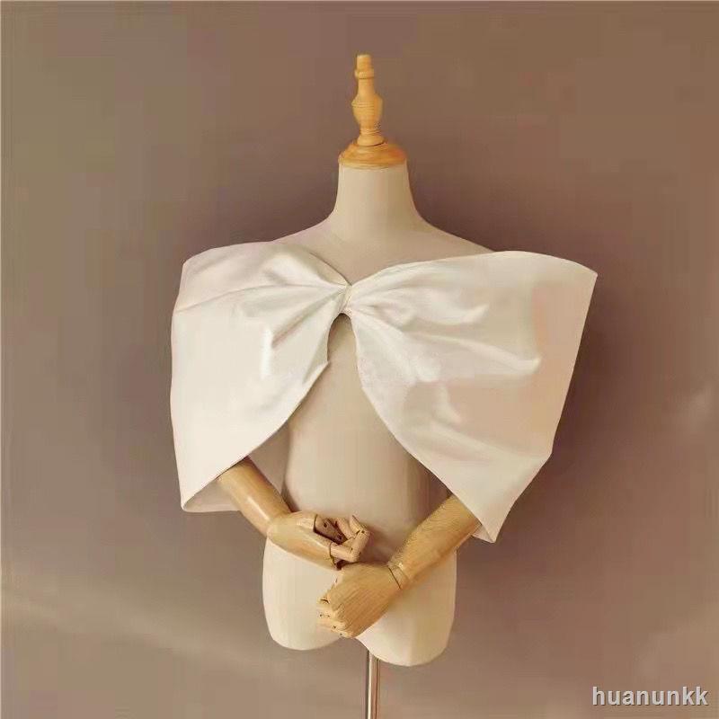 Khăn Choàng Lông Choàng Vai Cỡ Lớn Vải Satin Dùng Làm Đạo Cụ Chụp Ảnh Cưới Cho Cô Dâu