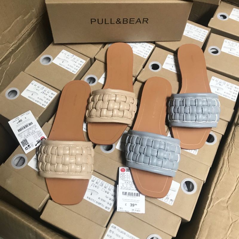 KL(ẢNH THẬT) Dép Lê Nữ Quai Đan Pull&bear Xuất Xịn Da Mềm Fullbox Hãng Cao Cấp Xịn 2020 : , * ⁿ