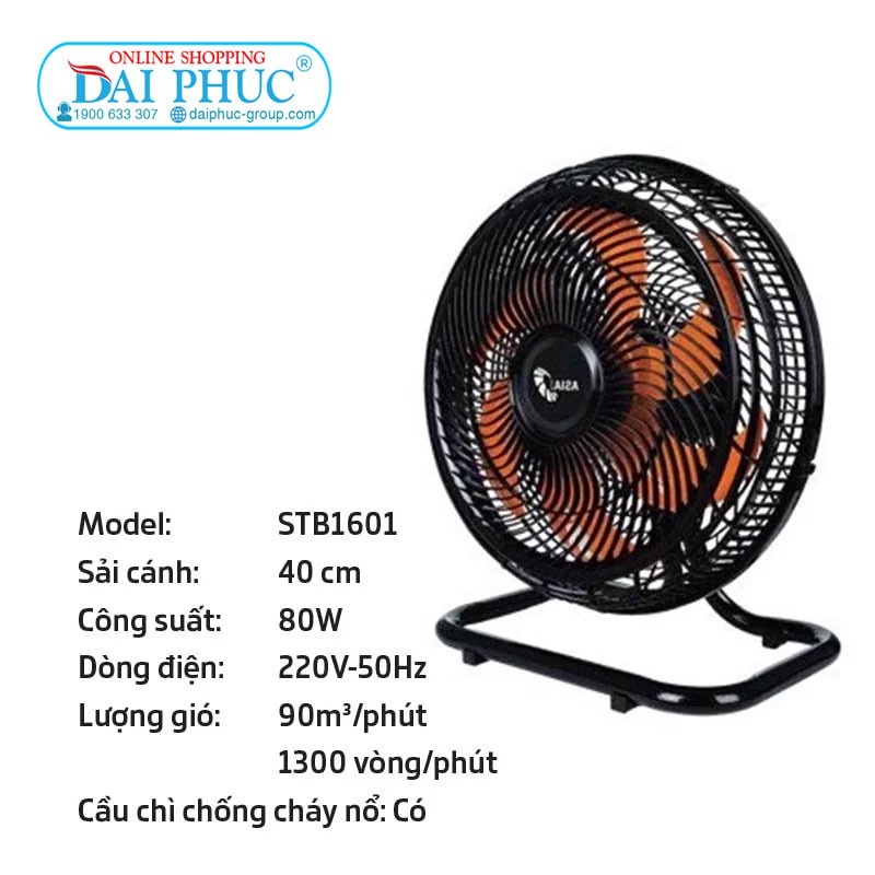 Quạt sàn Asia TURBO 6 cánh  - bán công nghiệp - ASSTB1601-DV0