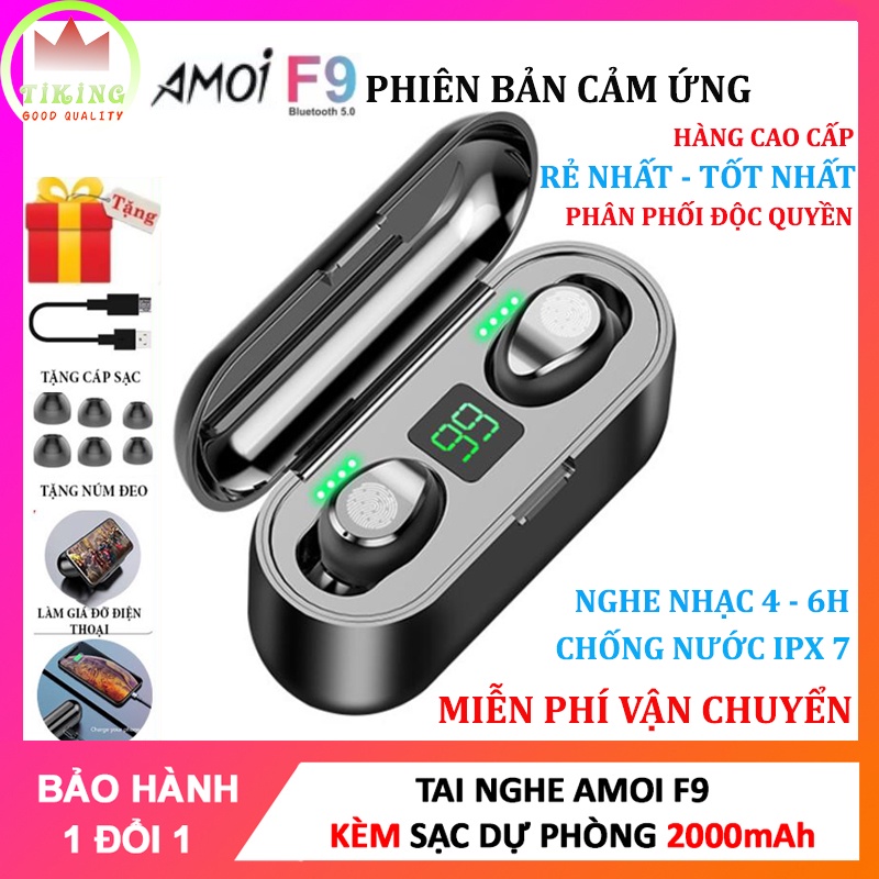 Tai Nghe Bluetooth Amoi F9 Tai Nghe Không Dây F9 Công Nghệ Bluetooth Sạc 2000 Mah Dùng Cho Mọi Điện Thoại