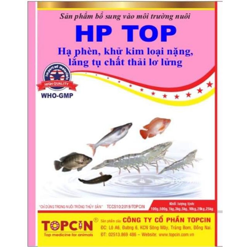 Hạ phèn, Khử KL nặng, lắng tụ chất thải lơ lửng HP TOP