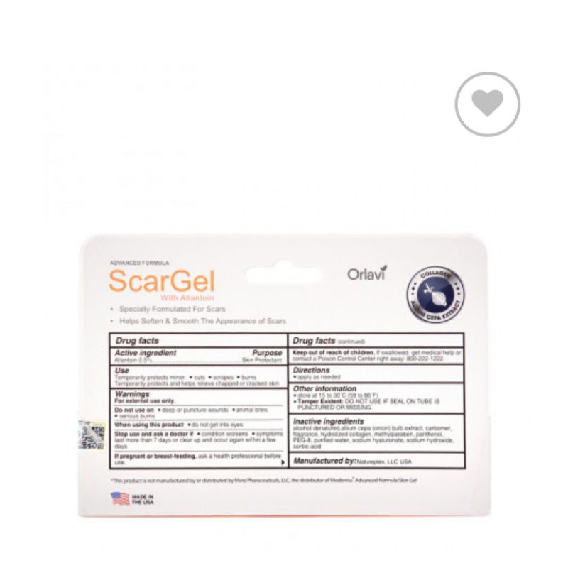 gel làm mờ sẹo cao cấp Orlavi Scargel chính hãng 100%