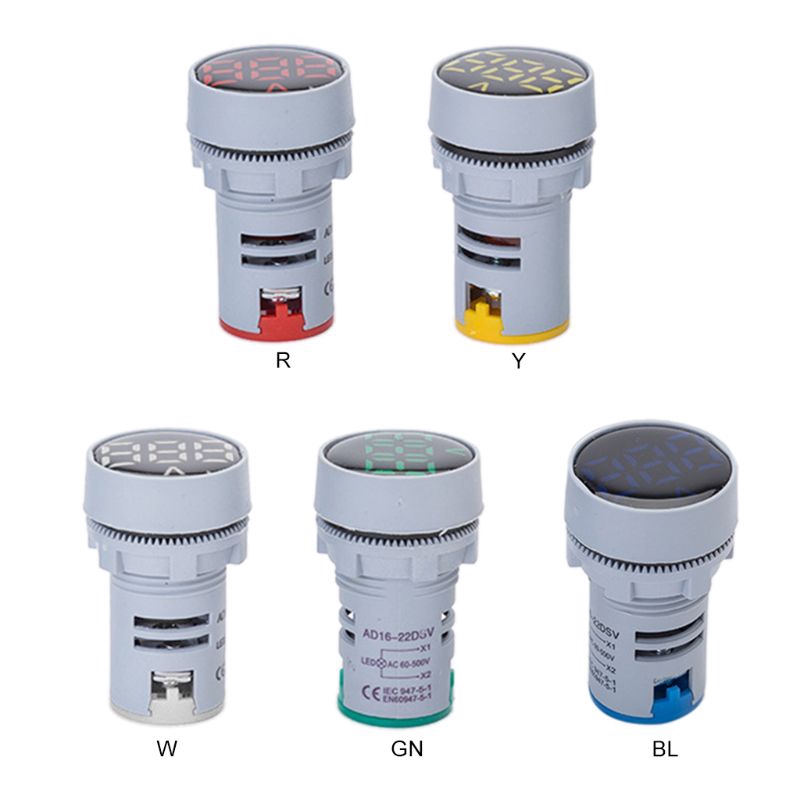 Đồng hồ đo điện áp Ac 24-500v 22mm tiện dụng