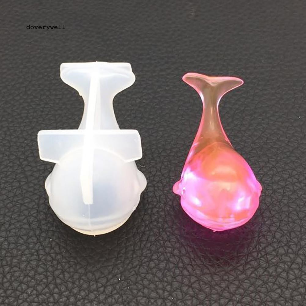 Khuôn silicon làm mặt dây chuyền vòng cổ hình cá voi xinh xắn