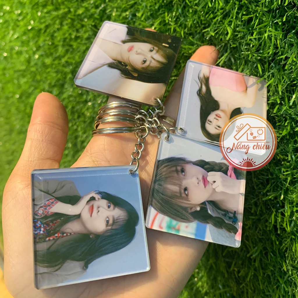 Móc khóa mika in hình theo yêu cầu- Phụ kiện balo- túi xách