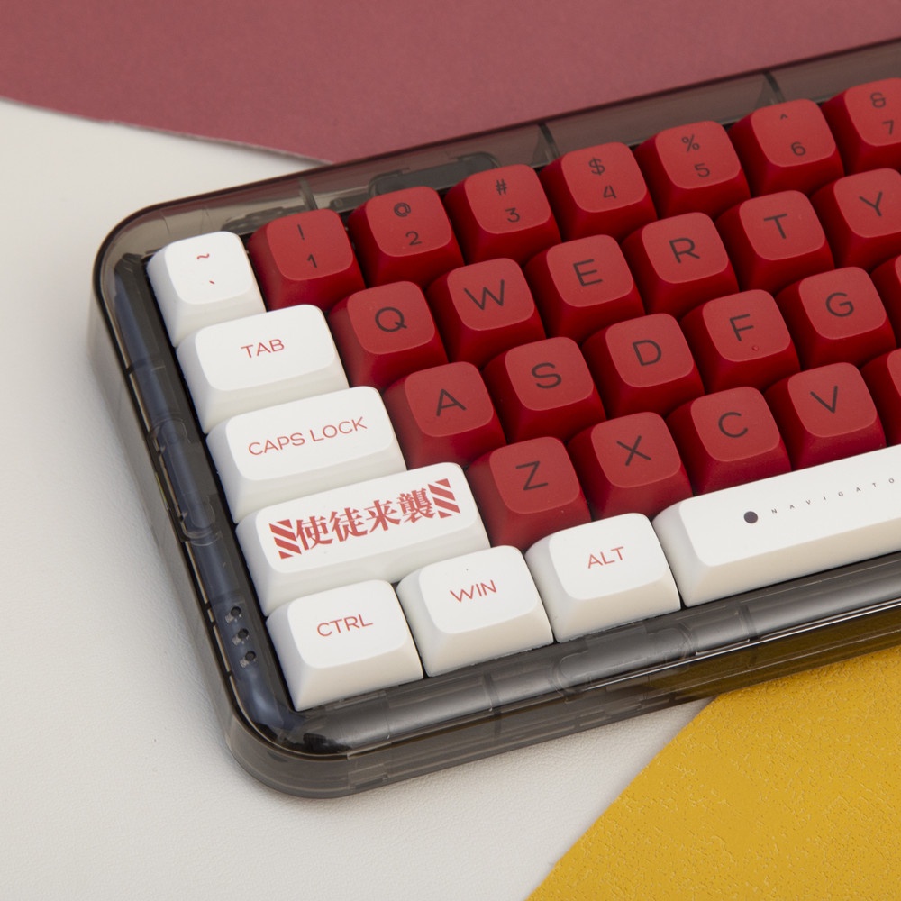 EVANGELION-02 Keycap XDA Hồ sơ chủ đề Evangelion Anime PBT Dye-sub bàn phím cơ Keycap 137 Phím