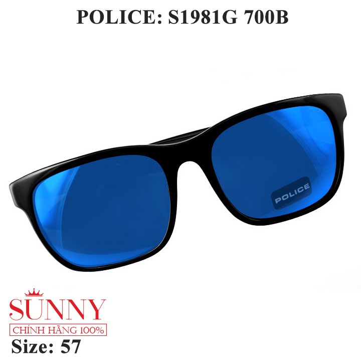 Kính mát chính hãng Police S1981G màu sắc thời trang, thiết kế dễ đeo bảo vệ mắt