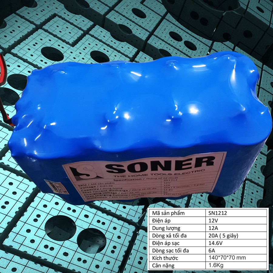 Pin lithium Soner 12V-12A