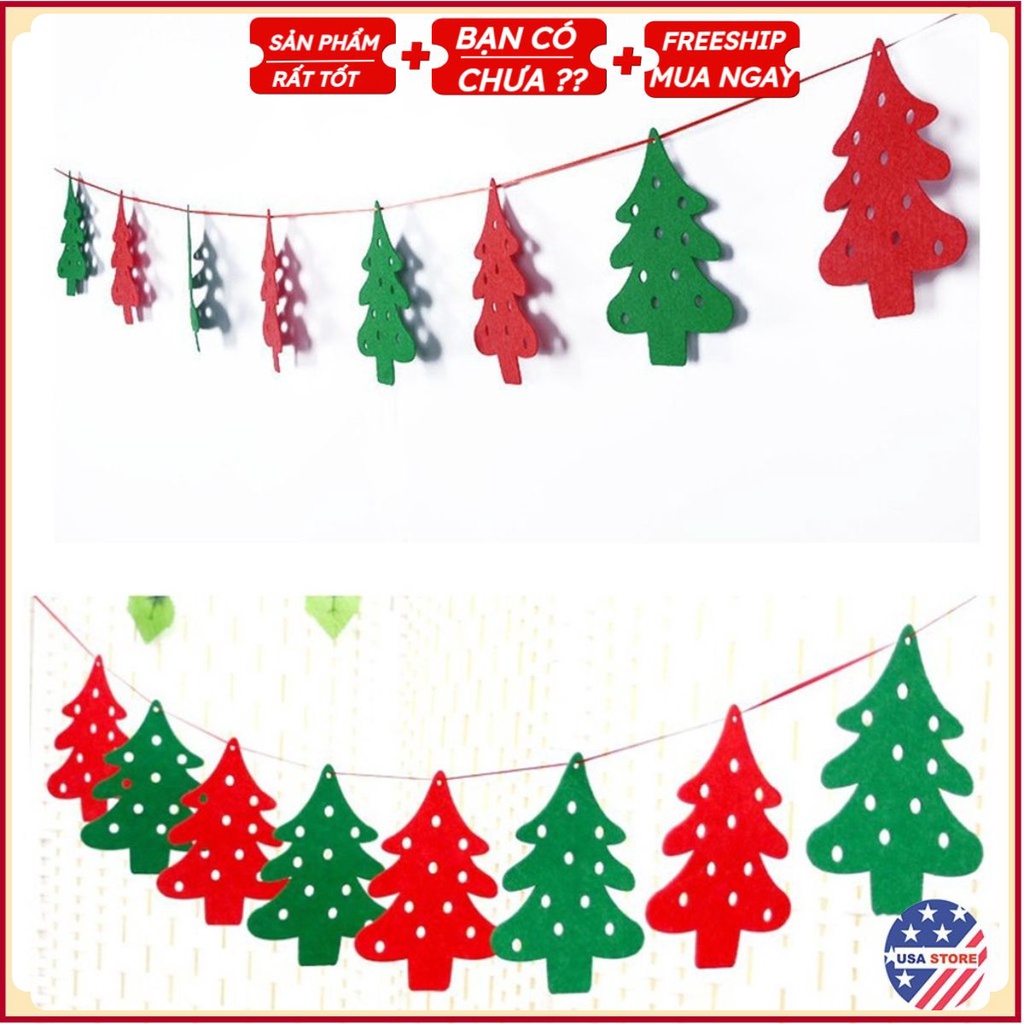 Trang Trí Dây Treo Decal Giáng Sinh G3