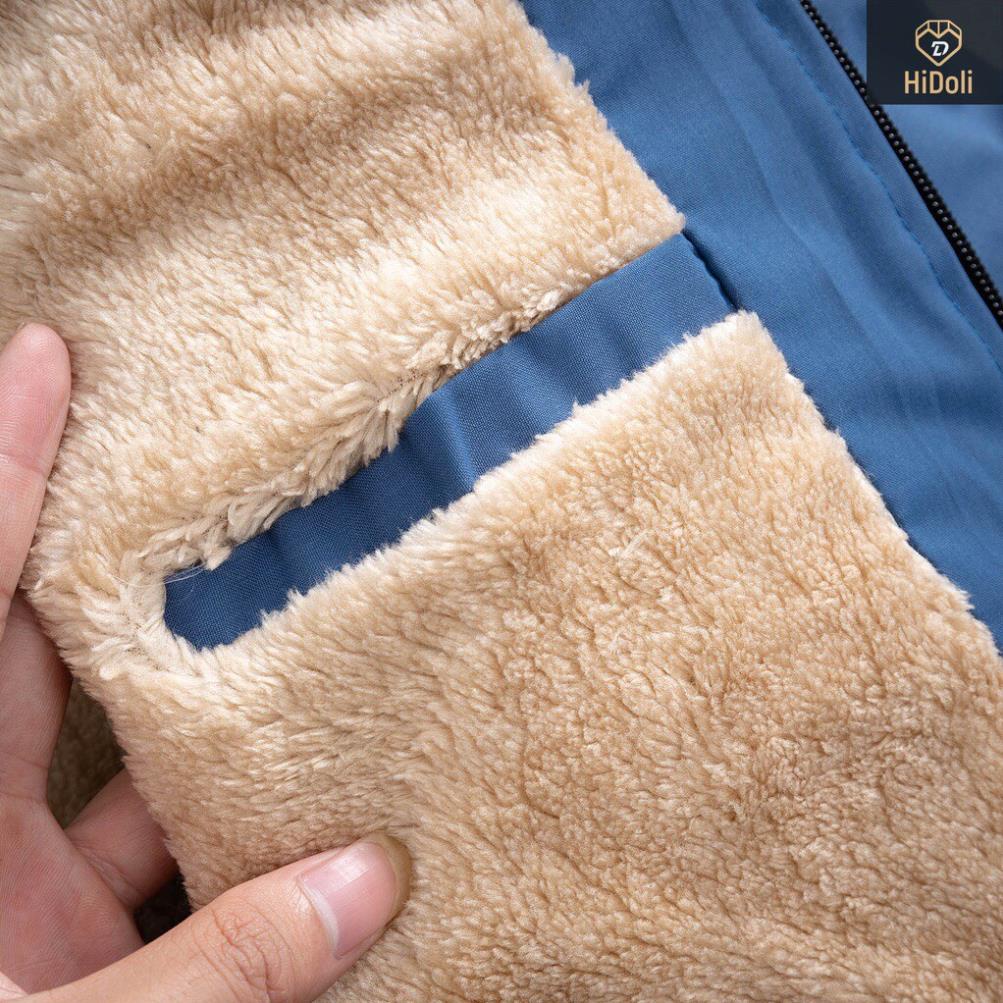 Áo gió lót lông nam, Áo khoác gió lót lông cừu tráng bạc chống nước dành cho cả nam và nữ - Zun Shop