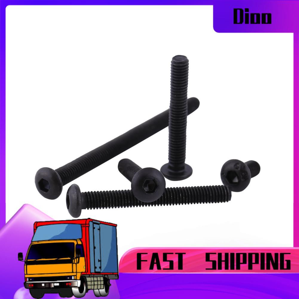 Set 50 / 100 Ốc Vít Đầu Lục Giác M3 6-40mm 10.9 Bằng Hợp Kim Thép Màu Đen