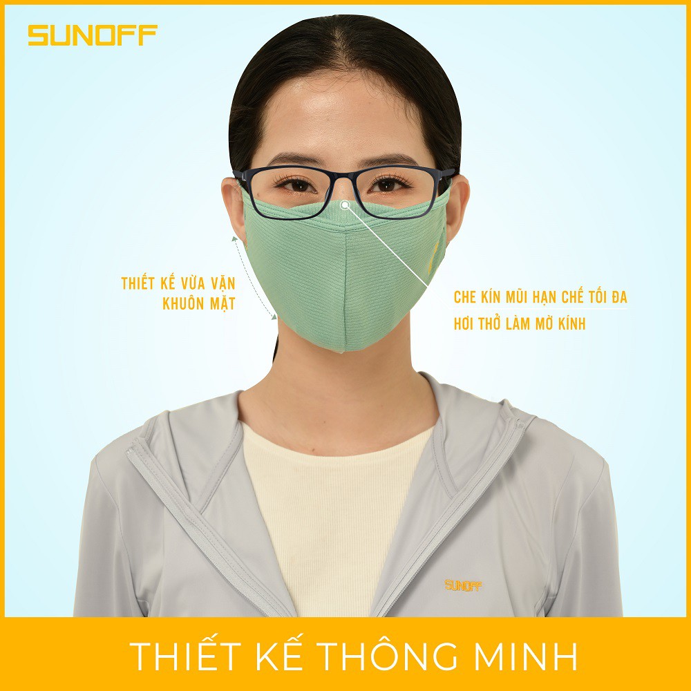 Combo 3 Khẩu Trang Nữ: Kháng Khuẩn - Ngăn 98% Tia UV Sunoff Coolsport | BigBuy360 - bigbuy360.vn