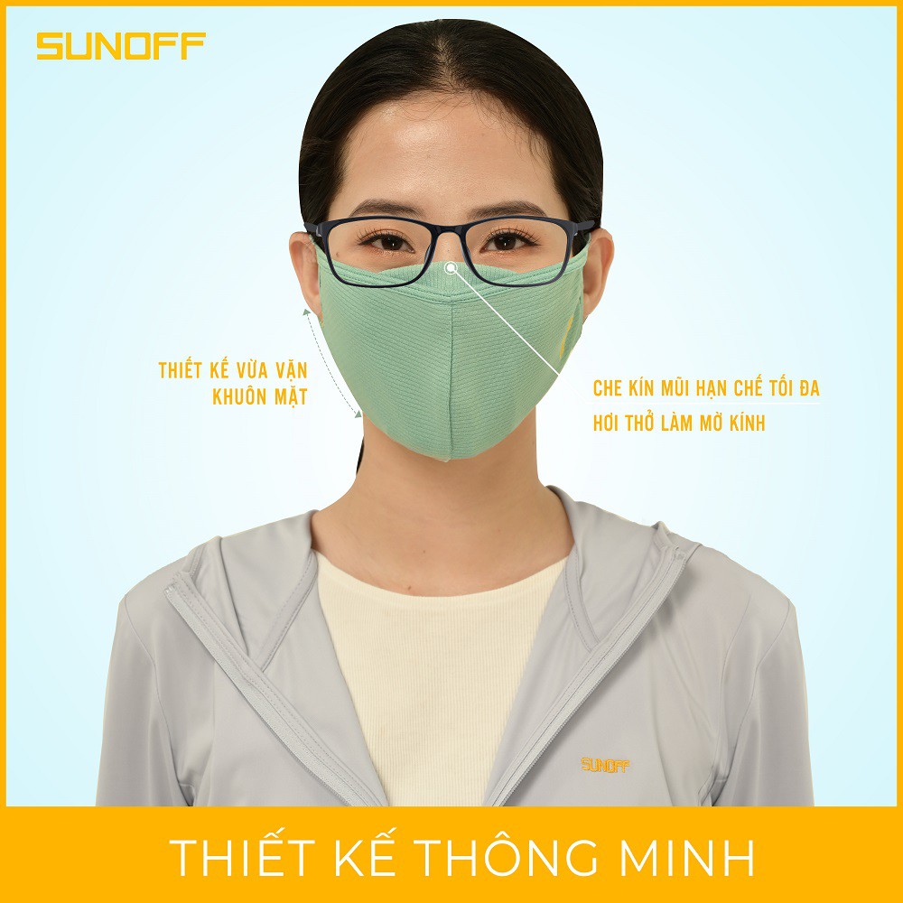 Combo 3 Khẩu Trang Nữ: Kháng Khuẩn - Ngăn 98% Tia UV Sunoff Coolsport | WebRaoVat - webraovat.net.vn