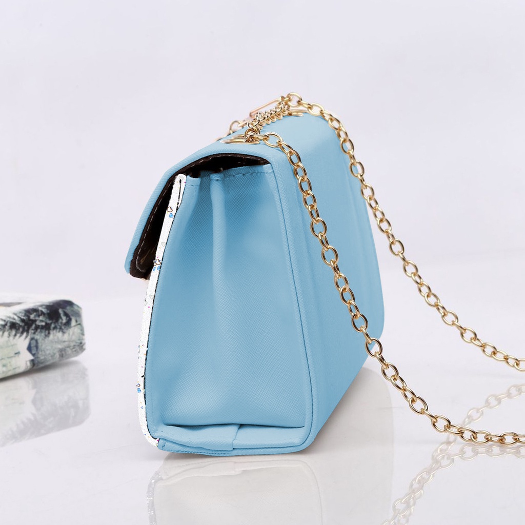 Túi Nữ Đeo Chéo T39 Thời Trang Màu Xanh Nhạt