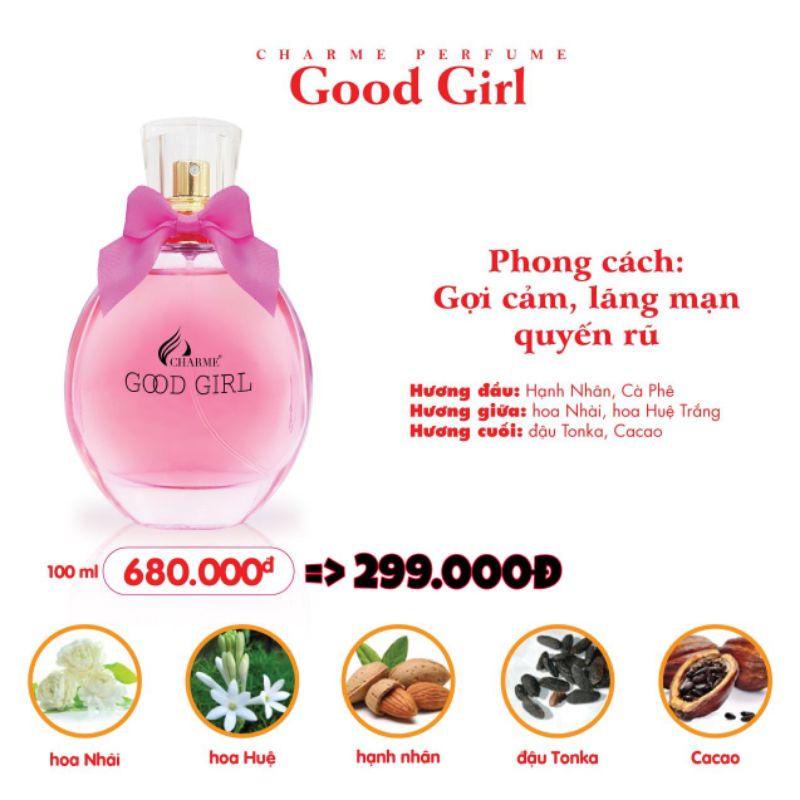 Nước Hoa Charm Good Girl Chính Hãng Mùi Hương Của Pháp