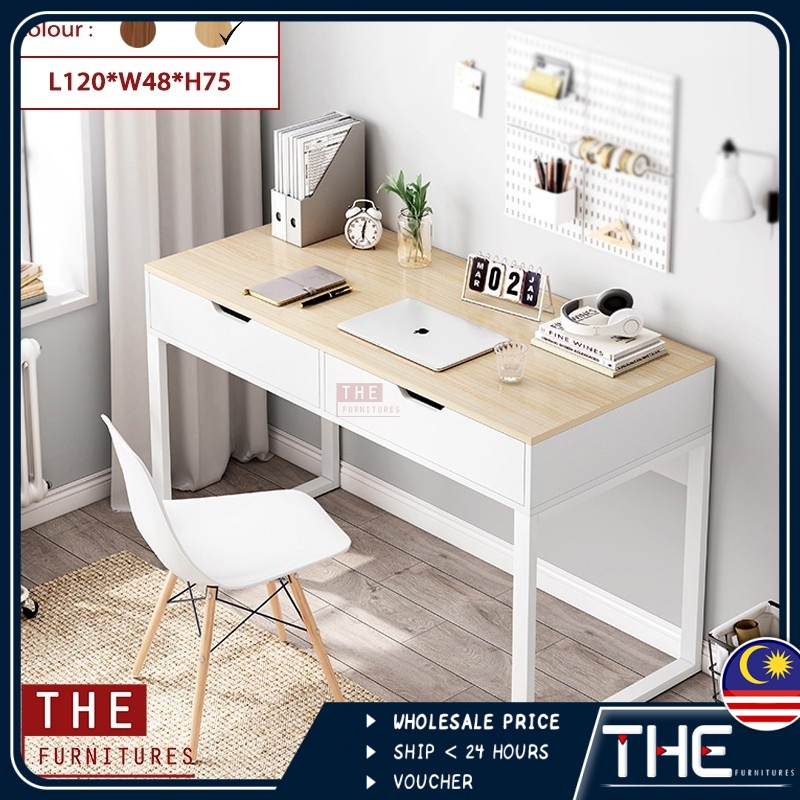 Bàn làm việc ikea nhiều ngăn kéo tiện lợi giá tại xưởng