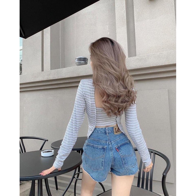 Set croptop+short jean yoona( có bán lẻ)