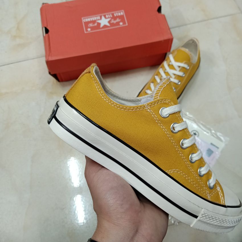 Giày sneaker converse 1970s màu vàng nam nữ cổ thấp