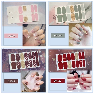 ❀Nail dán❀Làm móng không thấm nước 14 miếng dán DA61-DA80