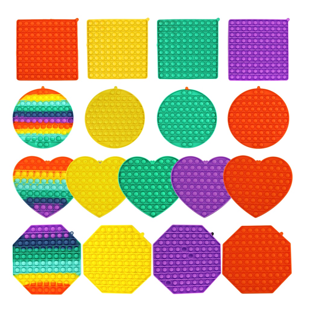 Big Size Luminous Pop It Fidget Toys Sensory Autism Special Needs Anti Stress Reliever Squeeze Antistress Toy