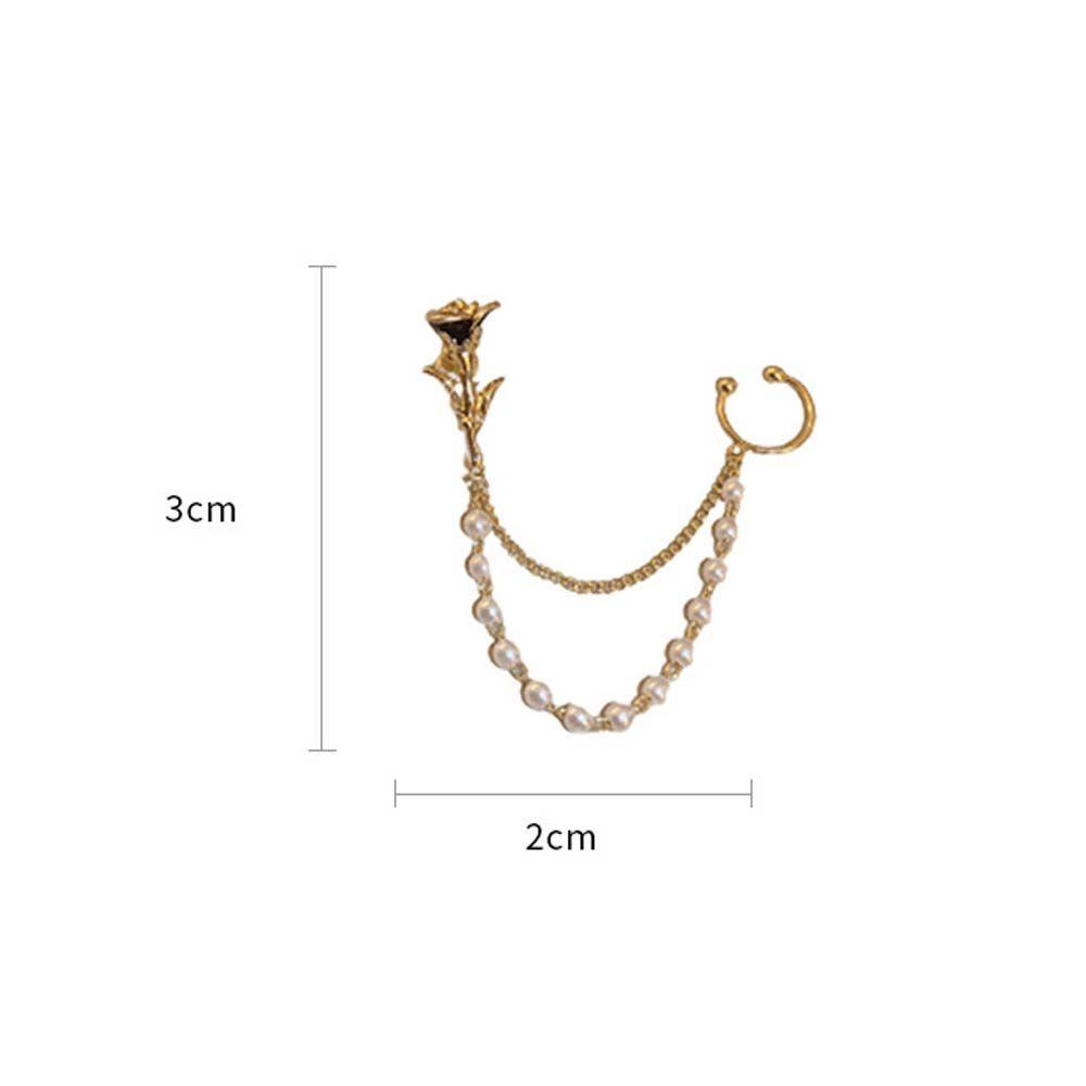 Bông Tai Dáng Dài Hình Hoa Hồng Phong Cách Hàn Quốc Thời Trang Cho Nữ