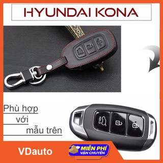 Bao da chìa khóa ô tô huyndai kona - accent - vdauto