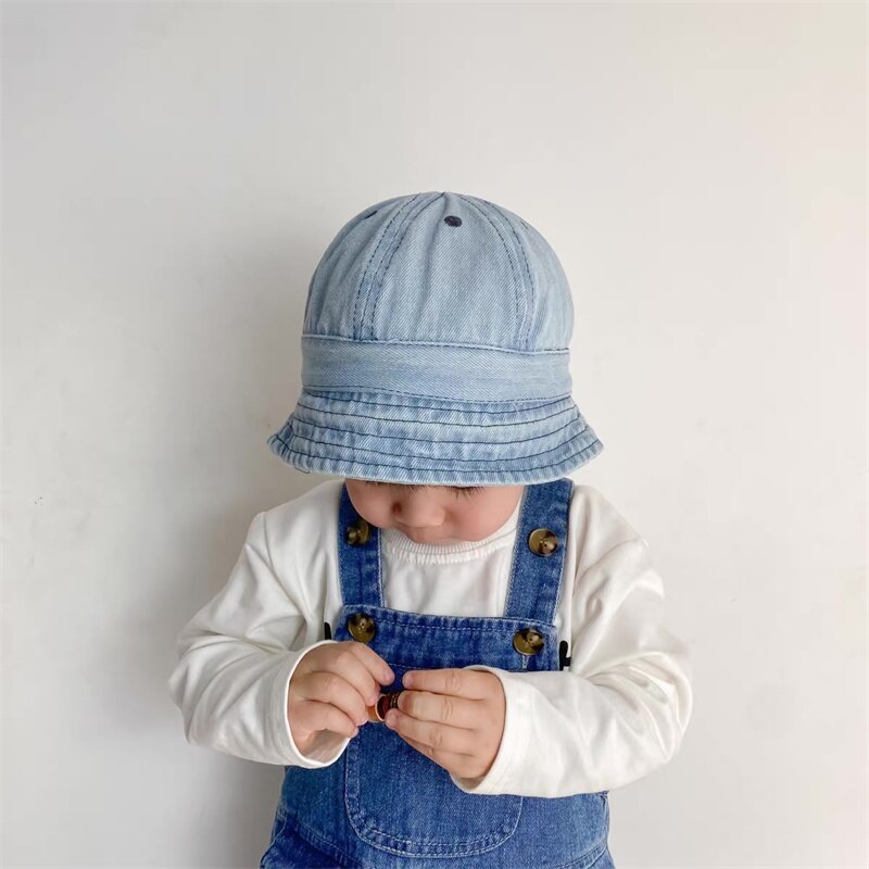 Nón Tai Bèo Denim Thời Trang Hè Thu Cho Bé Trai
