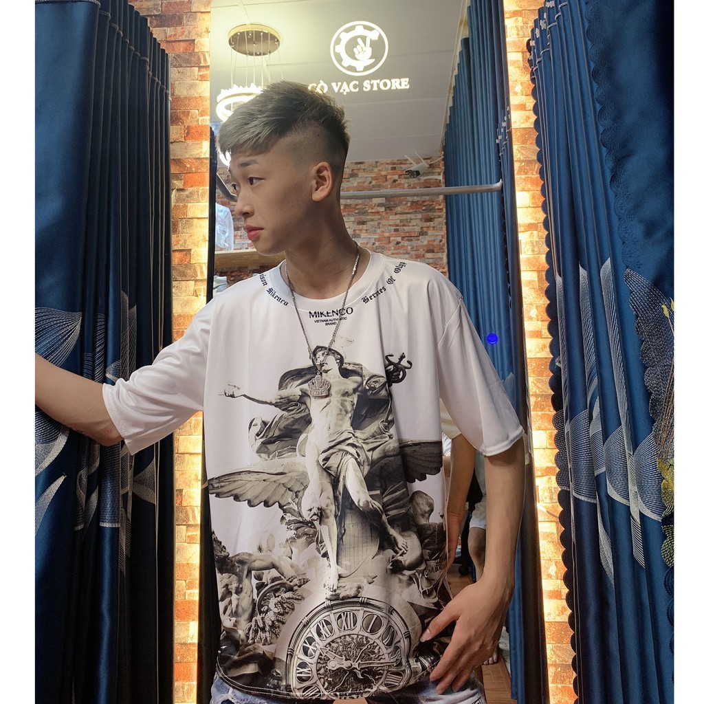 Áo Phông Unisex Mikenko Hot 2021 form tay lỡ _Free Ship Cò Vạc