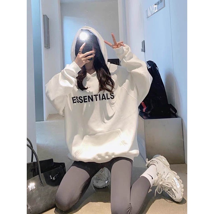 Áo nỉ Hoodie essential , áo nỉ bông hoodie unisex nam nữ | BigBuy360 - bigbuy360.vn