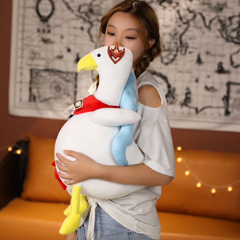 Đồ chơi vịt nhồi bông bằng vải lông phong cách Genshin Impact Tartaglia