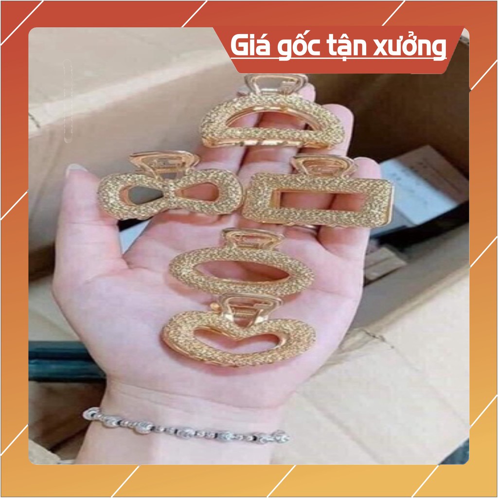 [GIÁ SỈ TOÀN QUỐC] Sét 5 Kẹp Tóc Vàng Đính Đá Siêu Xinh