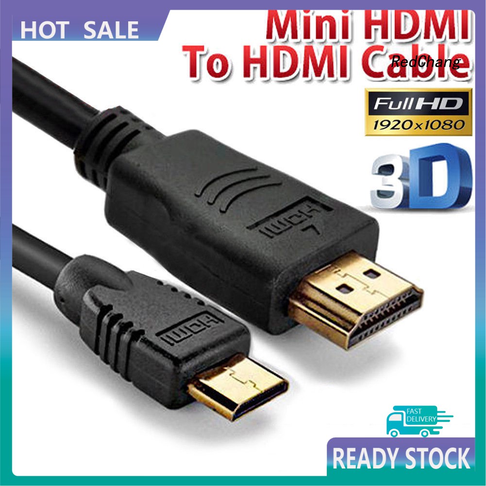 -SPQ- DOONJIEY HDMI to Mini HDMI Adapter Cable V1.4 3D HD 1080P for HDTV Projector