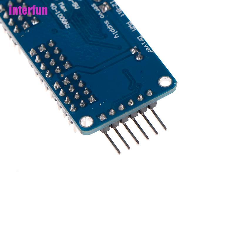 [Interfun1] 16 Ch 12-Bit Pwm Servo Shield Motor Driver I2C Module Pca9685 For Arduino [Fun]