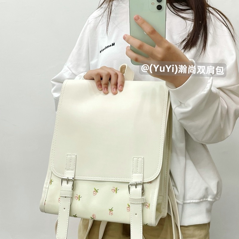 Balo Phong Cách Hàn Quốc Hoạ Tiết Hoa Mini