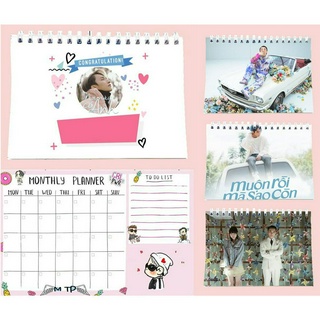 Sổ kế hoạch tháng sơn tùng mtp MPI18 Monthly Planner 12 trang