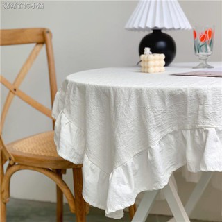 Khăn Trải Bàn Vải Cotton Xếp Ly In Hình Trái Tim Kiểu Retro Pháp Xinh Xắn Cho Nữ