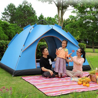 Lều phượt cắm trại vải dù rằn ri , lều du lịch 2 lớp nhiều màu, picnic gia đình , chống muỗi , chống nước cho 2-3 người