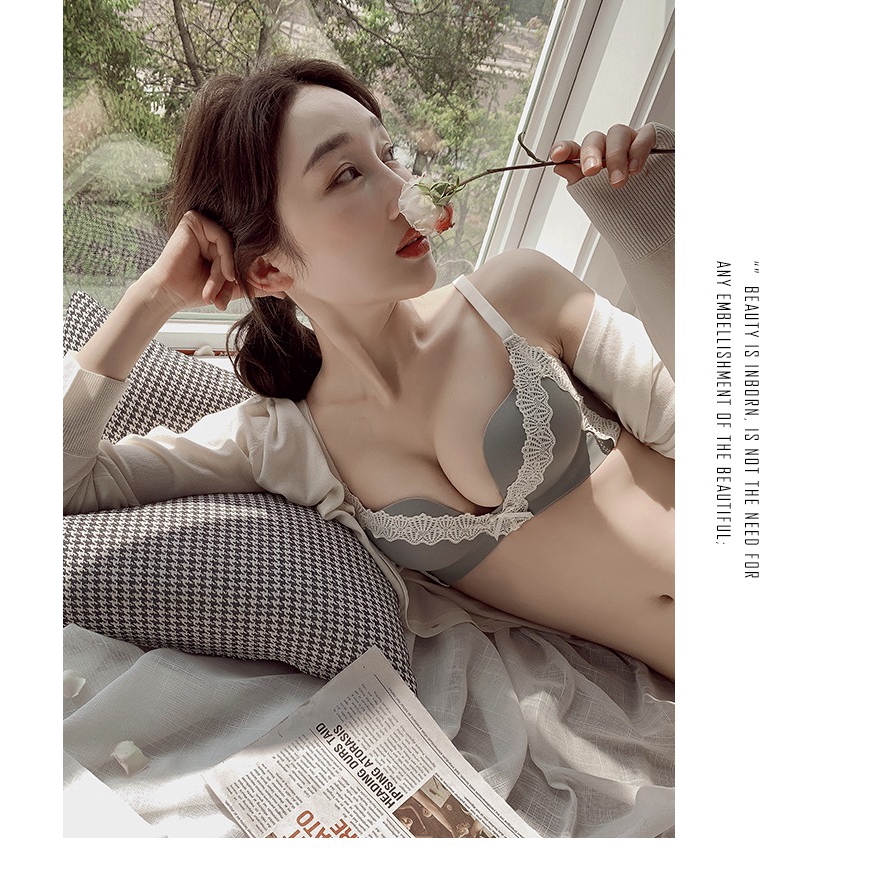 Áo ngực không gọng thép / bộ áo ngực và quần lót viền ren quyến rũ | BigBuy360 - bigbuy360.vn