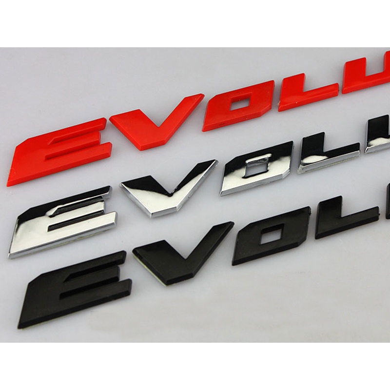 1 X Miếng Dán Logo Chữ EVOLUTION X Bằng ABS Thay Thế Cho Xe Hơi MITSUBISHI EVOLUTION X