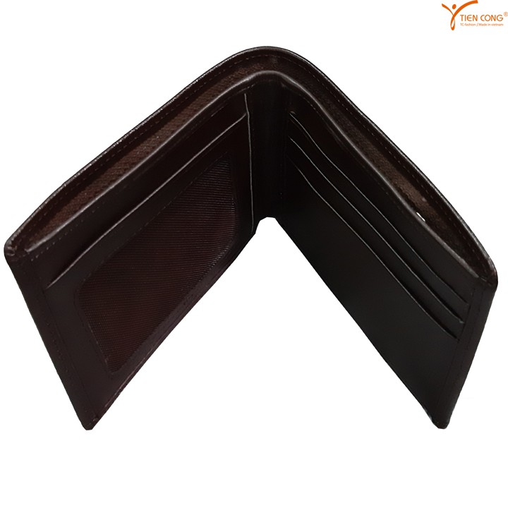 Ví Nam Ngang Da Bò Tien Cong Màu Nâu - TCN1010