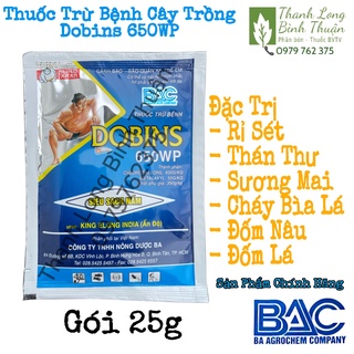 Thuốc Trừ Bệnh Cây Trồng - Dobins 650WP - Siêu Sạch Nấm (gói 25g)