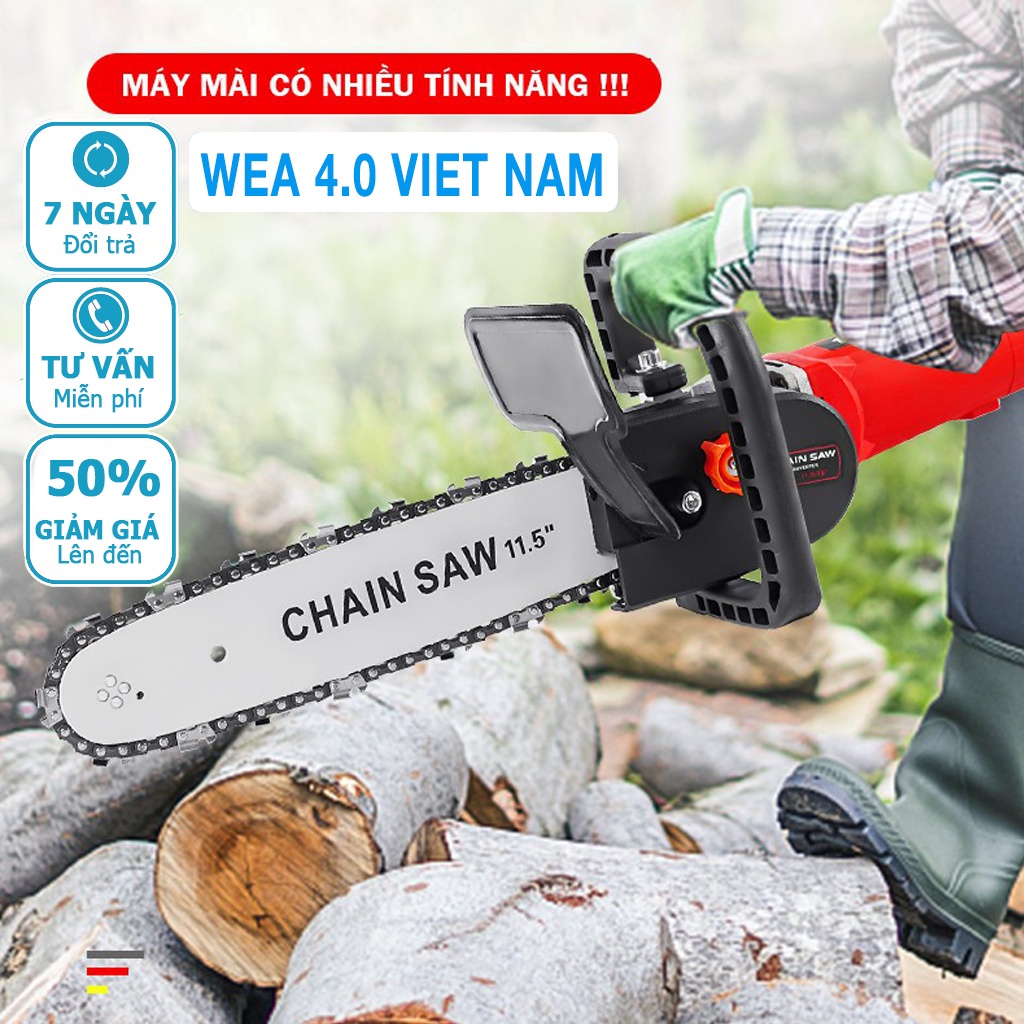 Bộ Chuyển Đổi Từ Máy Mài Sang Máy Cưa Cầm Tay Wea 4.0 Viet Nam, Khai Thác Triệt Để Hiệu Suất Của Máy Mài, Cưa Sắc Bén.