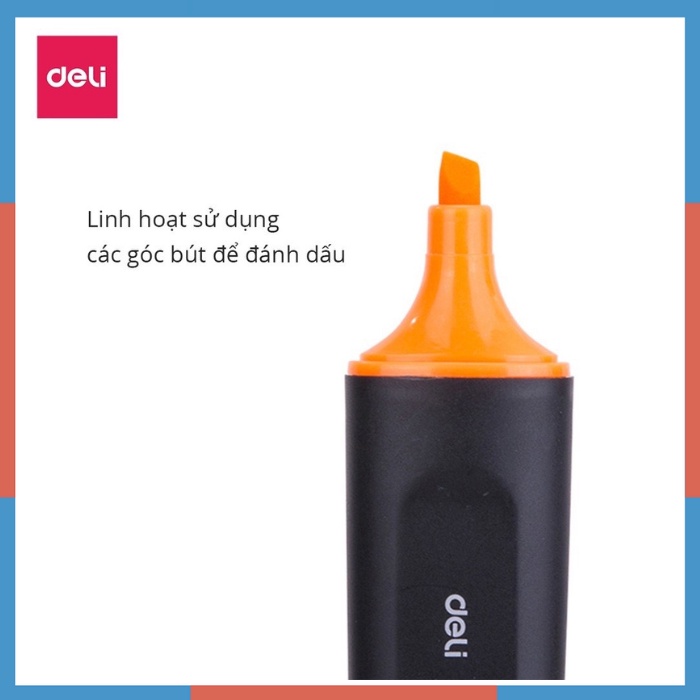 Bút nhớ dòng Deli highlight màu vàng chanh / cam/ hồng/ xanh lá - 1 chiếc - S600