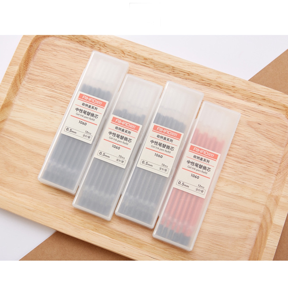 Set 12 ruột bút bi 0.5mm nhiều màu sắc