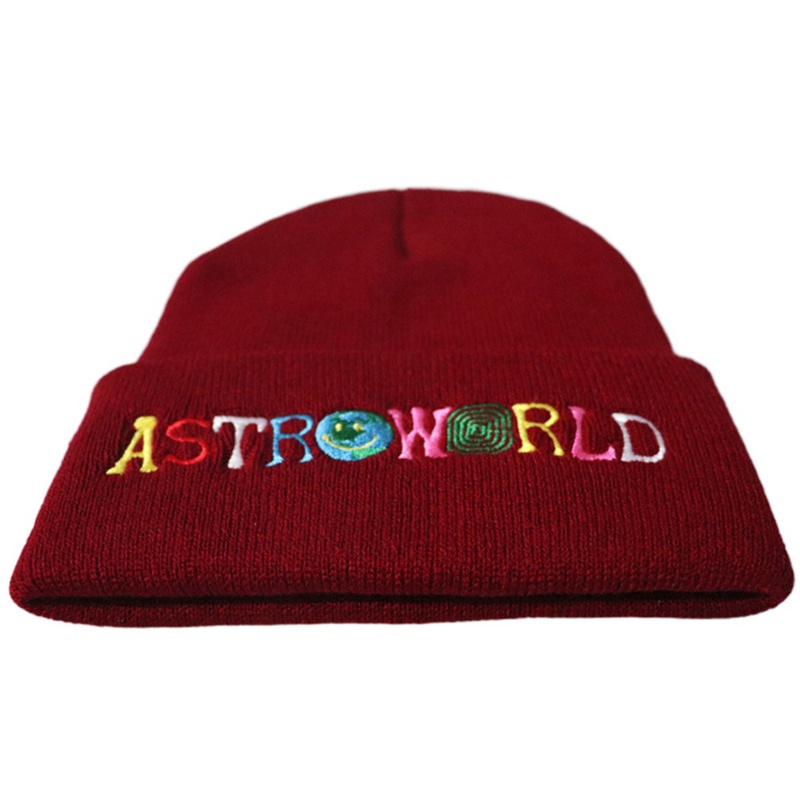 Nón len trùm đầu thêu chữ Astroworld WISH YOU WERE HERE thời trang unisex