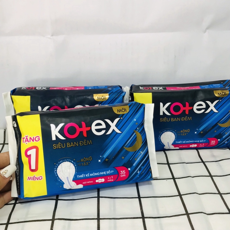Băng vệ sinh Kotex Siêu ban đêm dày cánh 35cm -1970