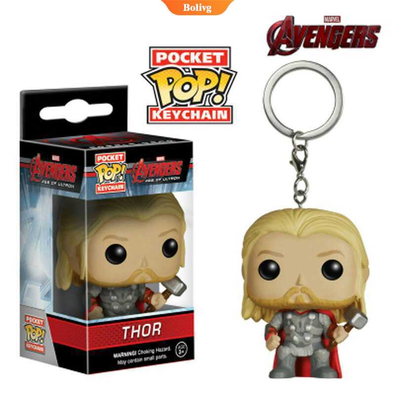 Funko Pop Móc Khóa Hình Nhân Vật Siêu Anh Hùng Avengers