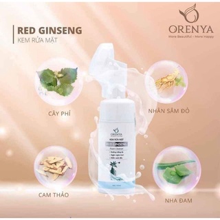Kem rửa mặt nhân sâm đỏ ORENYA