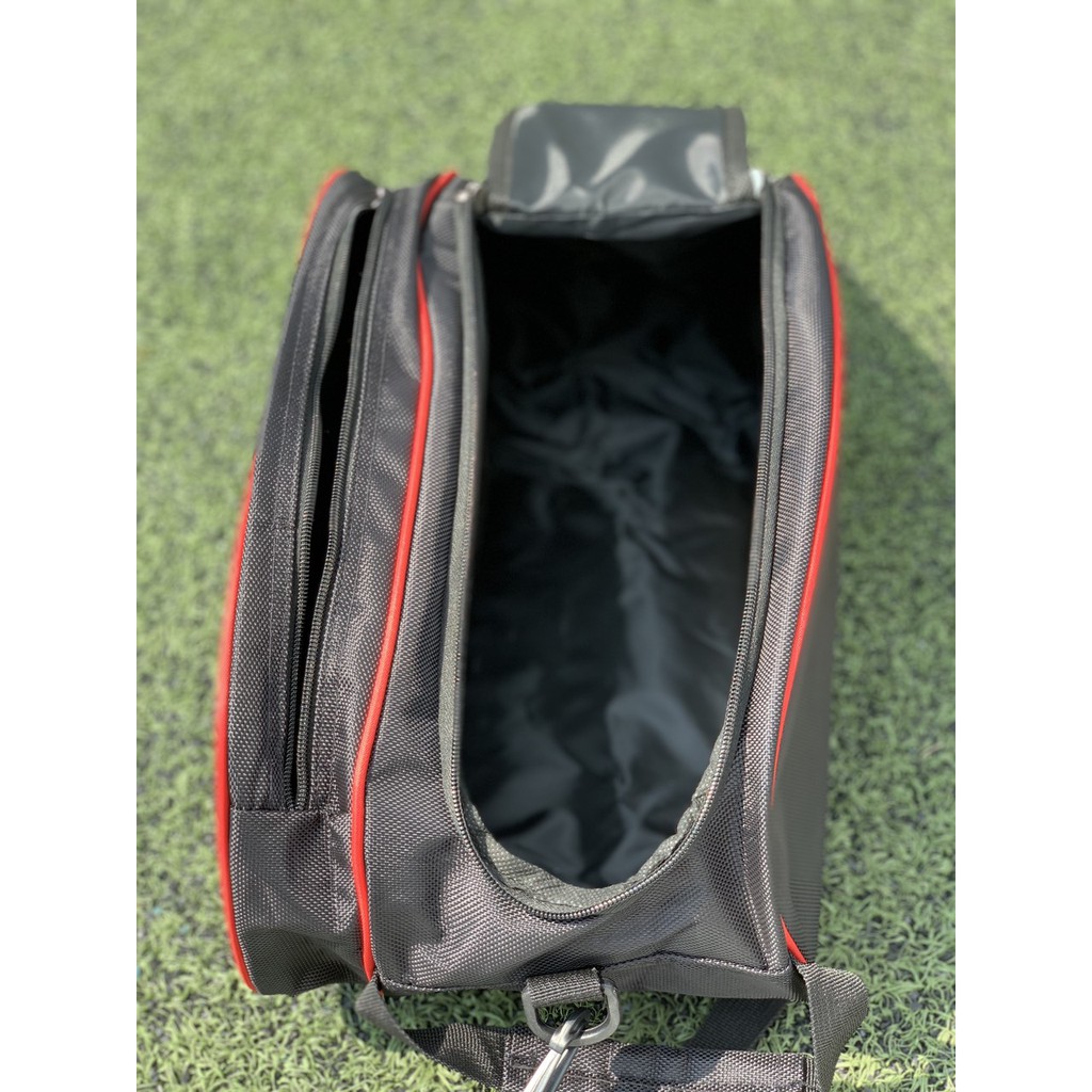 Túi đeo chéo Asics đựng giày bóng đá 2 ngăn, tập gym, thể thao